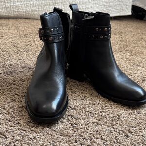 Studded Black Ankle Boots